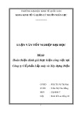 Luận văn tốt nghiệp: Hoàn thiện đánh giá thực hiện công việc tại Công ty Cổ phần Lắp máy và Xây dựng Điện