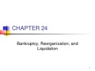 Lecture Managerial finance - Chapter 24: Bankruptcy, reorganization, and liquidation