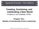 Lecture Special events: Creating, sustaining, and celebrating a new world (7th edition): Chapter 2 - Joe Goldblatt