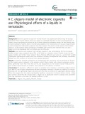 A C. elegans model of electronic cigarette use: Physiological effects of e-liquids in nematodes