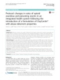 Protocol: Changes in rates of opioid overdose and poisoning events in an integrated health system following the introduction of a formulation of OxyContin® with abuse-deterrent properties