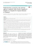 Nephrotoxicity caused by oral antiviral agents in patients with chronic hepatitis B treated in a hospital for tropical diseases in Thailand