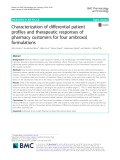 Characterization of differential patient profiles and therapeutic responses of pharmacy customers for four ambroxol formulations
