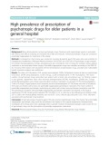 High prevalence of prescription of psychotropic drugs for older patients in a general hospital
