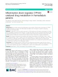 Inflammation down-regulates CYP3A4- catalysed drug metabolism in hemodialysis patients