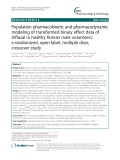 Population pharmacokinetic and pharmacodynamic modeling of transformed binary effect data of triflusal in healthy Korean male volunteers: A randomized, open-label, multiple dose, crossover study