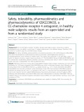 Safety, tolerability, pharmacokinetics and pharmacodynamics of GSK2239633, a CC-chemokine receptor 4 antagonist, in healthy male subjects: Results from an open-label and from a randomised study