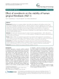 Effect of novobiocin on the viability of human gingival fibroblasts (HGF-1)