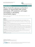 Effects of early life exposure to ultraviolet C radiation on mitochondrial DNA content, transcription, ATP production, and oxygen consumption in developing Caenorhabditis elegans