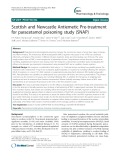 Scottish and Newcastle Antiemetic Pre-treatment for paracetamol poisoning study (SNAP)