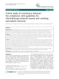 Cohort study of consistency between the compliance with guidelines for chemotherapy-induced nausea and vomiting and patient outcome