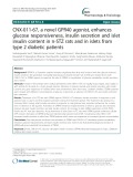 CNX-011-67, a novel GPR40 agonist, enhances glucose responsiveness, insulin secretion and islet insulin content in n-STZ rats and in islets from type 2 diabetic patients