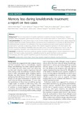 Memory loss during lenalidomide treatment: A report on two cases