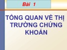 Bài giảng Thị trường chứng khoán ảo: Bài 1 - ThS. Nguyễn Phúc Khoa