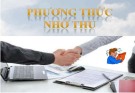 Bài giảng Thanh toán quốc tế: Phương thức nhờ thu - PGS.TS. Hà Văn Hội (2017)