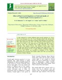 Effect of plant growth regulators on yield and quality of custard apple (Annona squamosa L.)