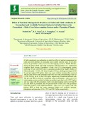 Effect of nutrient management practices on yield and yield attributes of groundnut and available nutrient status in soil after harvest in Groundnut + baby corn intercropping system under changing climate