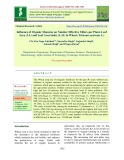 Influence of organic manures on number effective tillers per plant, leaf area (LA) and leaf area index (LAI) in wheat (Triticum aestivum L.)