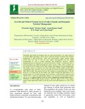 Growth and yield of tomato grown under organic and inorganic nutrient management