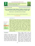 Factors contributing for high yielding of cauliflower and to find out the constraints faced by the farmers in Khagaria district of Bihar, India