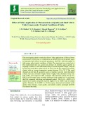 Effect of foliar application of micronutrient on quality and shelf life in table grapes under tropical conditions of India