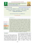 Evaluation of okra hybrids in vertisols of Andhra Pradesh, India