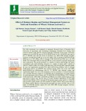Effect of moisture regime and nutrient management system on yield and economics of wheat (Triticum aestivum L.)