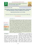 Relationship of temperature based meteorological indices with phenology and yield performance of wheat as influenced by sowing times