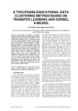 A two phase educational data clustering method based on transfer learning and kernel K-means