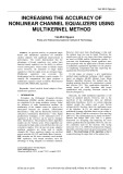 Increasing the accuracy of nonlinear channel equalizers using multikernel method