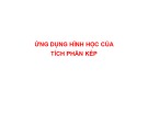 Bài giảng Giải tích 2: Ứng dụng hình học của tích phân kép - Trần Ngọc Diễm