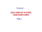 Bài giảng Giải tích 2: Chương 1 - Trần Ngọc Diễm (Phần 1)