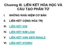 Bài giảng Hóa học đại cương - Chương 3: Liên kết hóa học và cấu tạo phân tử