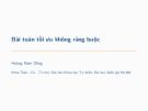 Bài giảng Tối ưu hóa nâng cao: Chương 3 - Hoàng Nam Dũng