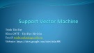 Bài giảng Máy học nâng cao: Support vector machine - Trịnh Tấn Đạt