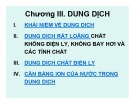 Bài giảng Hóa học đại cương - Chương 3: Dung dịch