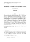 The behavior of Turkish lira forward and spot foreign exchange rates