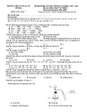 Đề thi thử THPT Quốc gia môn Hóa học năm 2020 - THPT Ngô Gia Tự