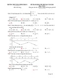 Đề thi thử THPT Quốc gia môn Toán năm 2020 - THPT Trần Bình Trọng