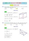 Bài toán vận dụng nâng cao - Chủ đề 5: Khối đa diện