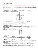 Đề trắc nghiệm luyện thi THPT môn Toán năm 2018