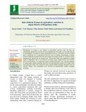 Role of rural women in agriculture activities in Jaipur district of Rajasthan, India