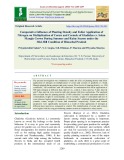 Comparative influence of planting density and foliar application of nitrogen on multiplication of corms and cormels of gladiolus cv. solan mangla grown during summer and rainy season under the mid-hill condition of himachal pradesh