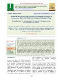 Standardization of seed and vegetative propagation techniques in Saraca asoca (Roxb.) de wilde: An endangered medicinal plant