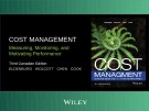 Lecture Cost management: Measuring, monitoring, and motivating performance (3rd edition) – Chapter 6