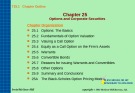 Lecture Fundamentals of corporate finance - Chapter 25: Options and corporate securities