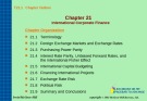 Lecture Fundamentals of corporate finance - Chapter 21: International corporate finance