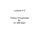 Lecture note Theory of automata - Lecture 29