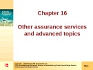 Lecture Auditing and assurance services in Australia (4th ed): Chapter 16 - Grant Gay, Roger Simnett
