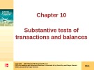 Lecture Auditing and assurance services in Australia (4th ed): Chapter 10 - Grant Gay, Roger Simnett